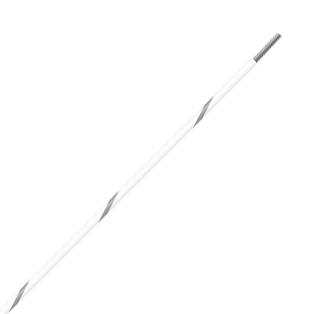 White/Gray Wire Tefzel 24 AWG