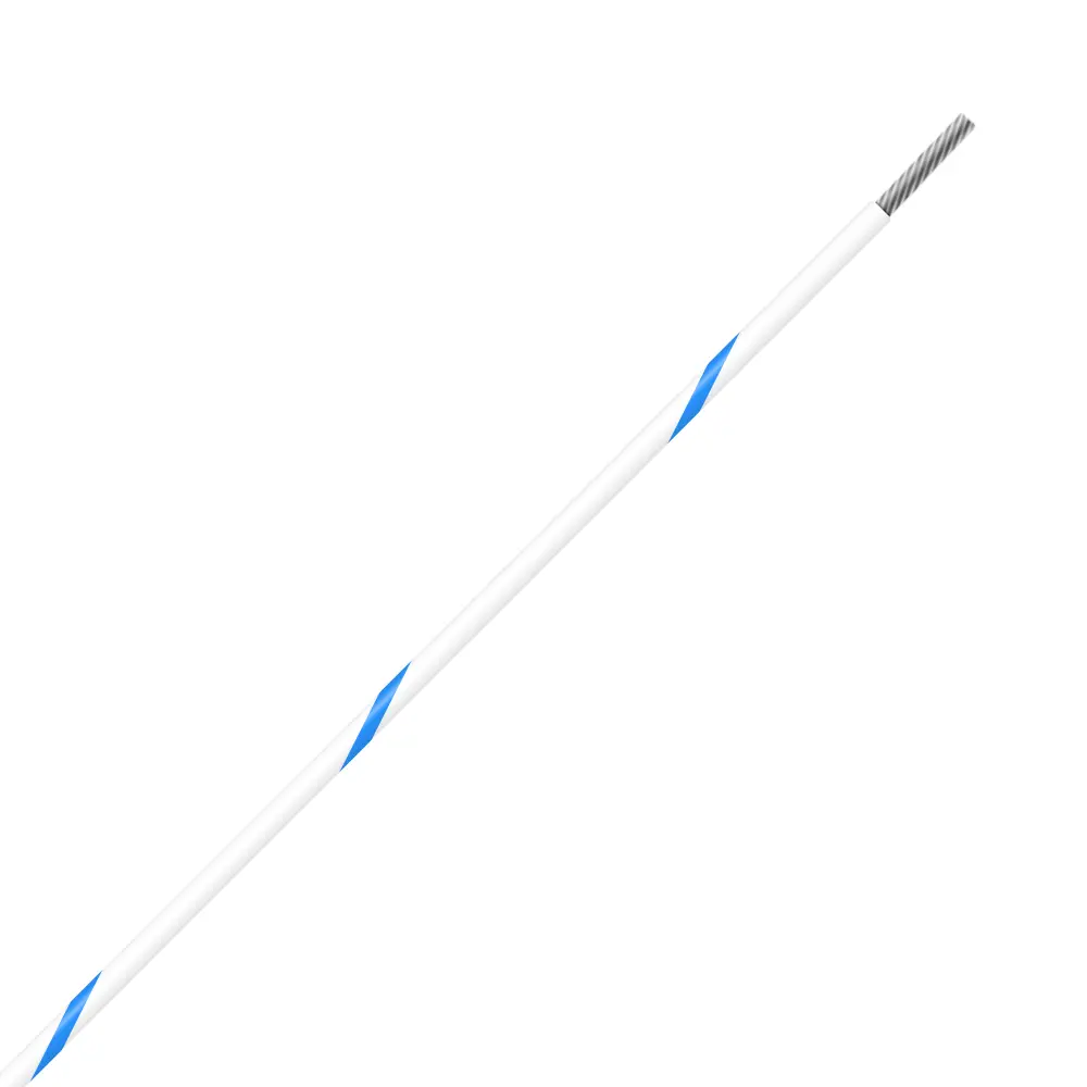 White/Blue Wire Tefzel 24 AWG