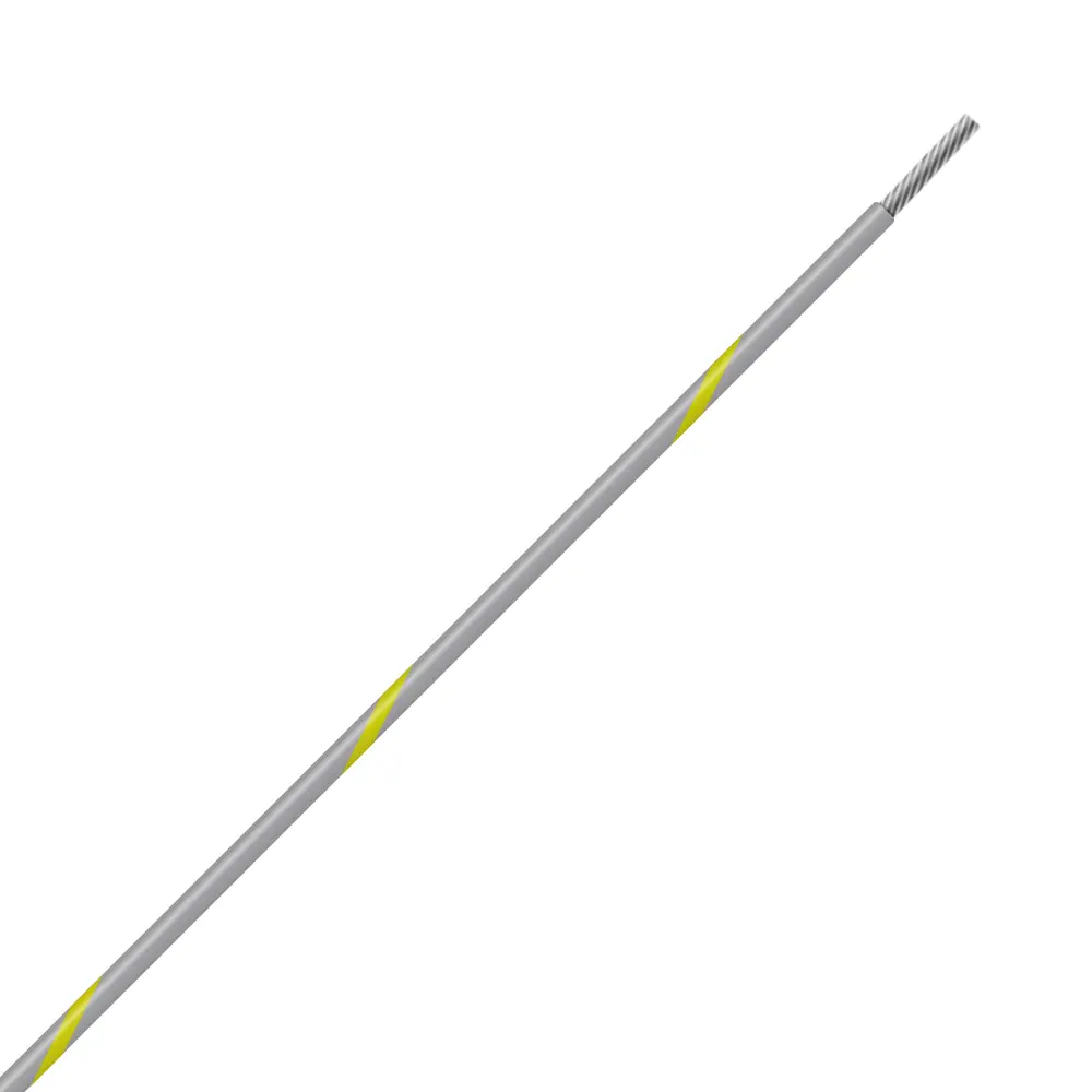 Gray/Yellow Wire Tefzel 24 AWG