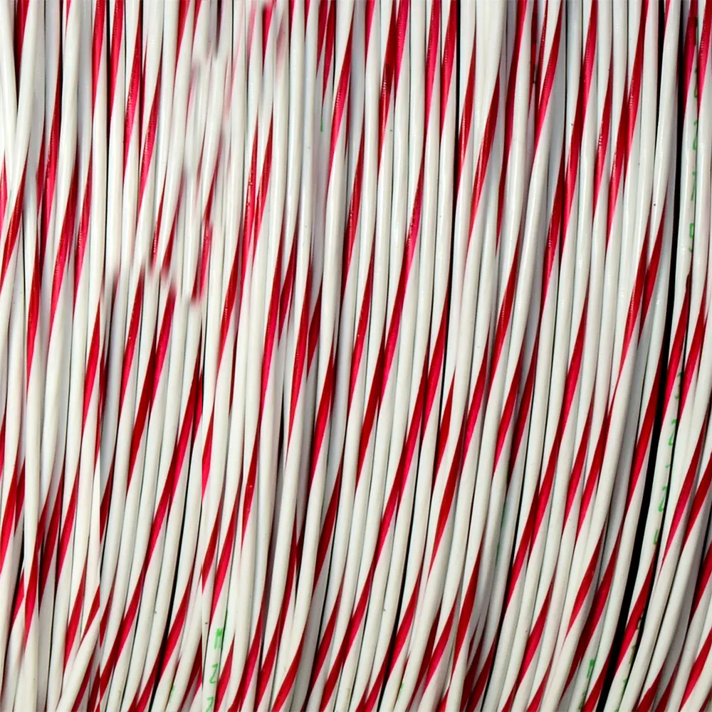 WHITE/RED BLACK WIRE TEFZEL 24 AWG