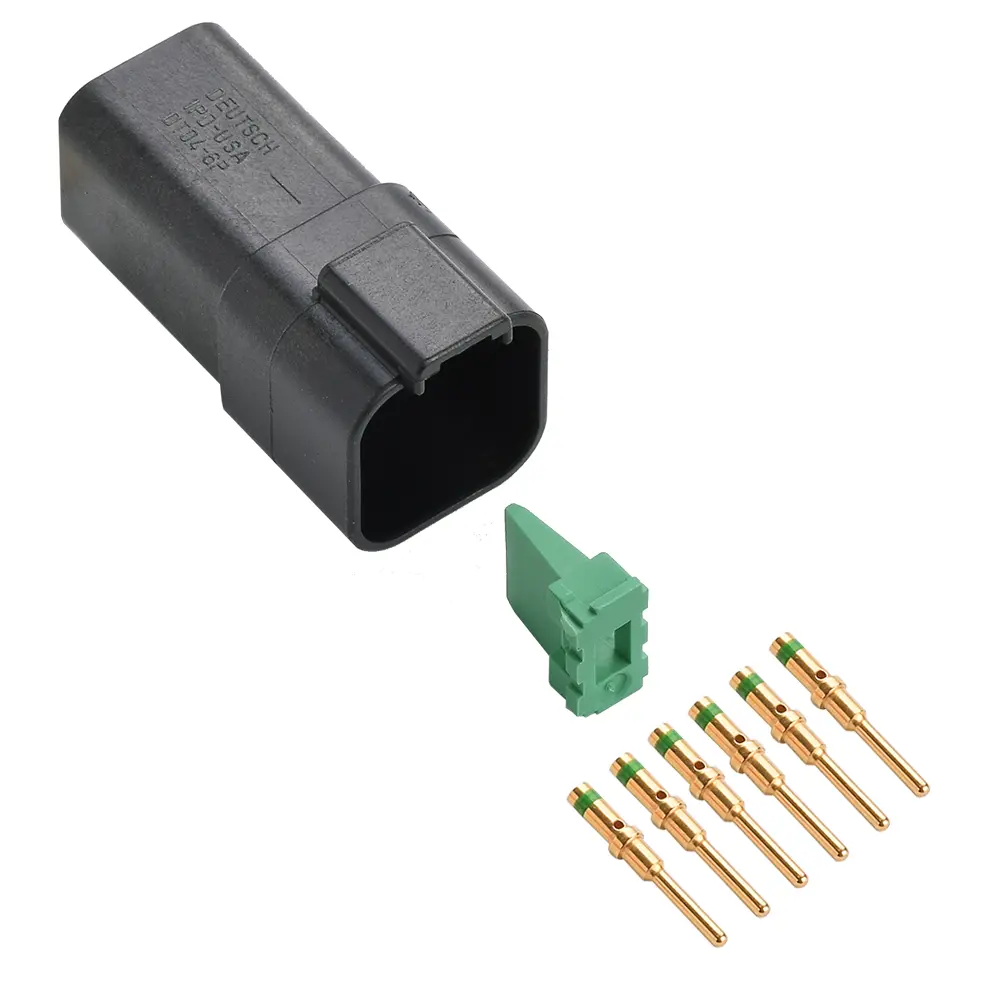 DT 6 Way Kit Solid Gold 16-14 Black Recep