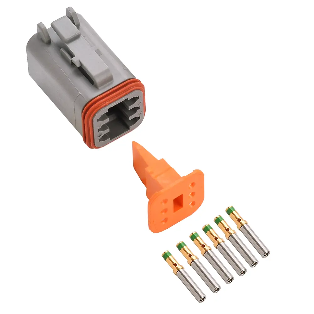 DT 6 Way Plug Kit Solid Gold 16-14