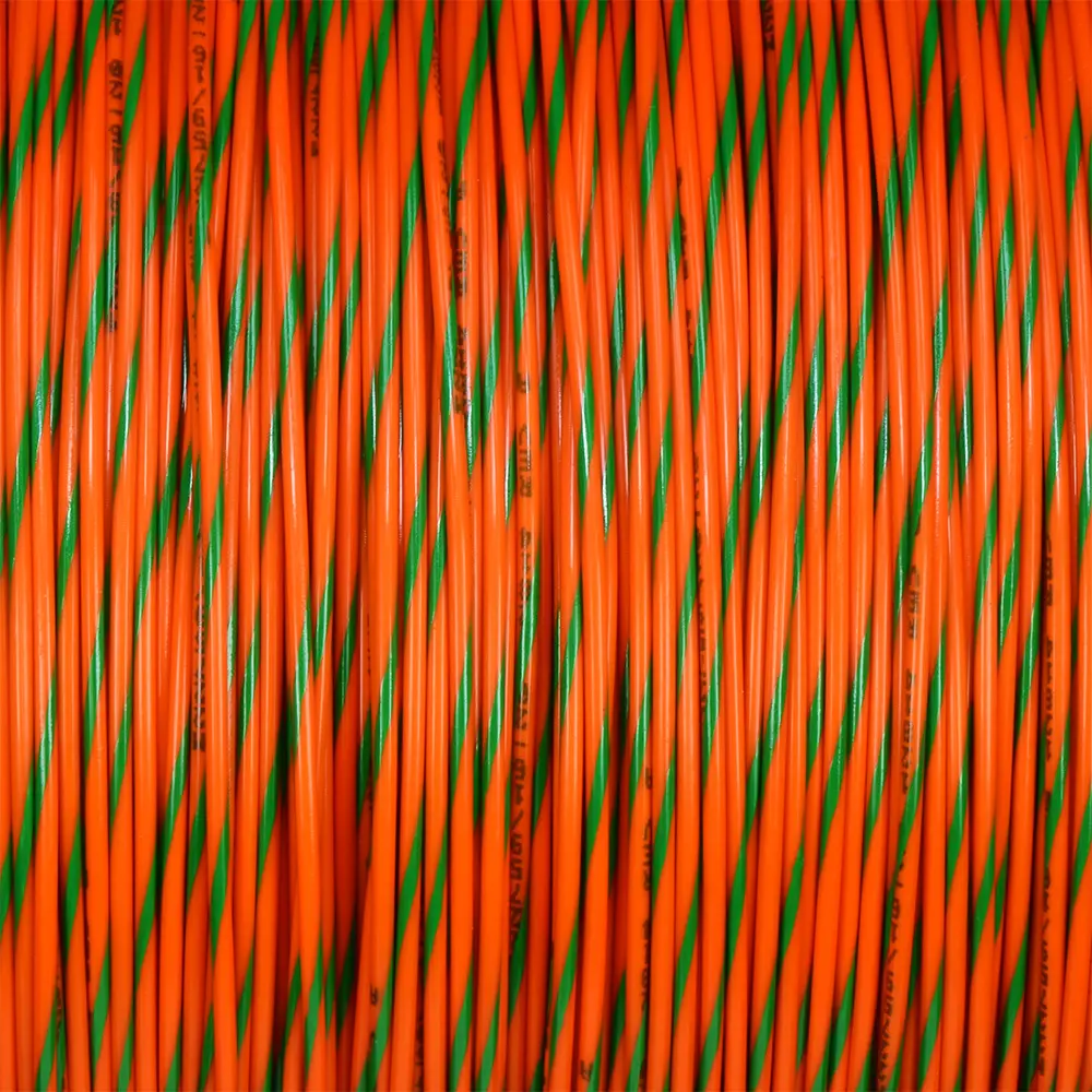 M22759/16-20-35 ORANGE/GREEN WIRE TEFZEL 20 AWG