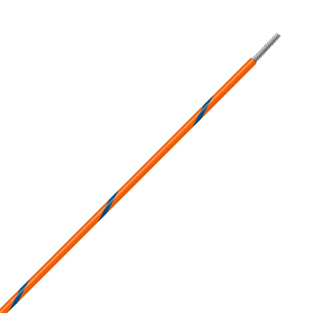 Orange/Blue Wire Tefzel 24 AWG
