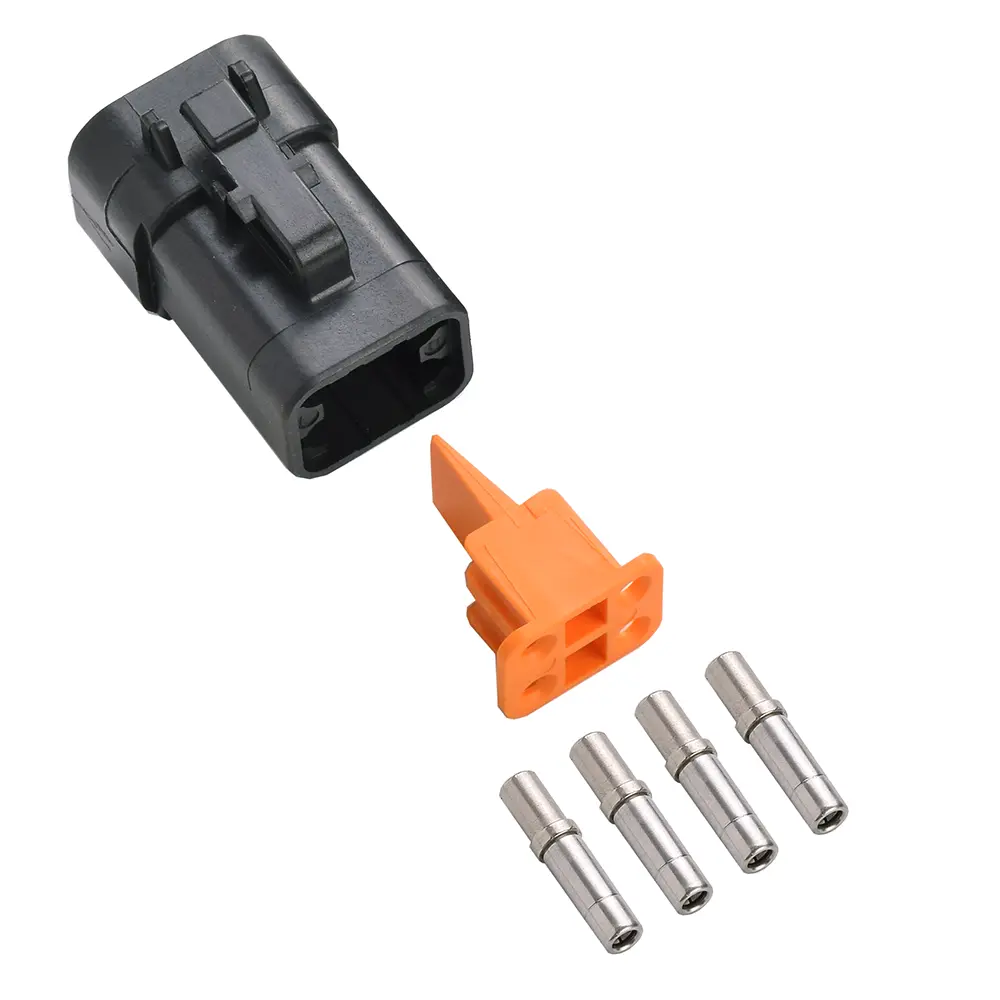 DTP 4 Way Plug Kit Nickle Solid Black