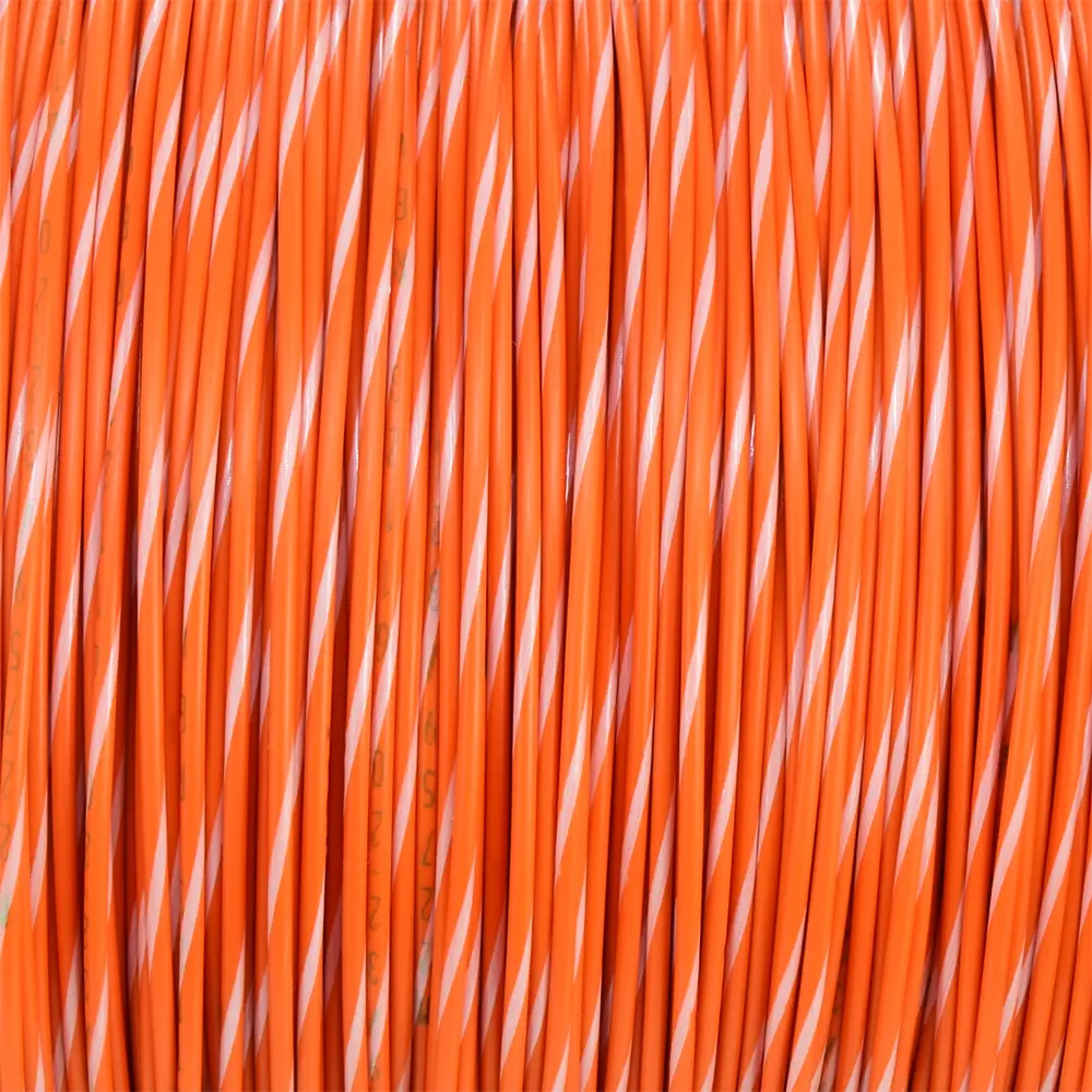 ORANGE/WHITE WIRE TEFZEL 20 AWG