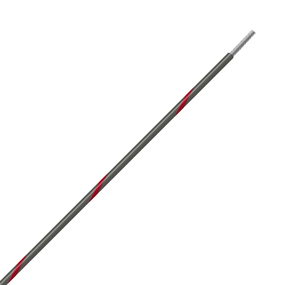 Gray/Red Wire Tefzel 24 AWG