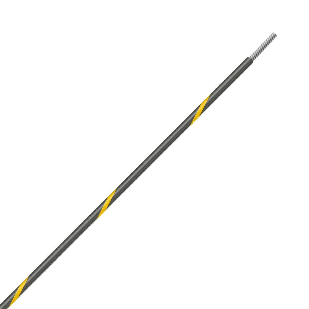 Gray/Yellow Wire Tefzel 24 AWG