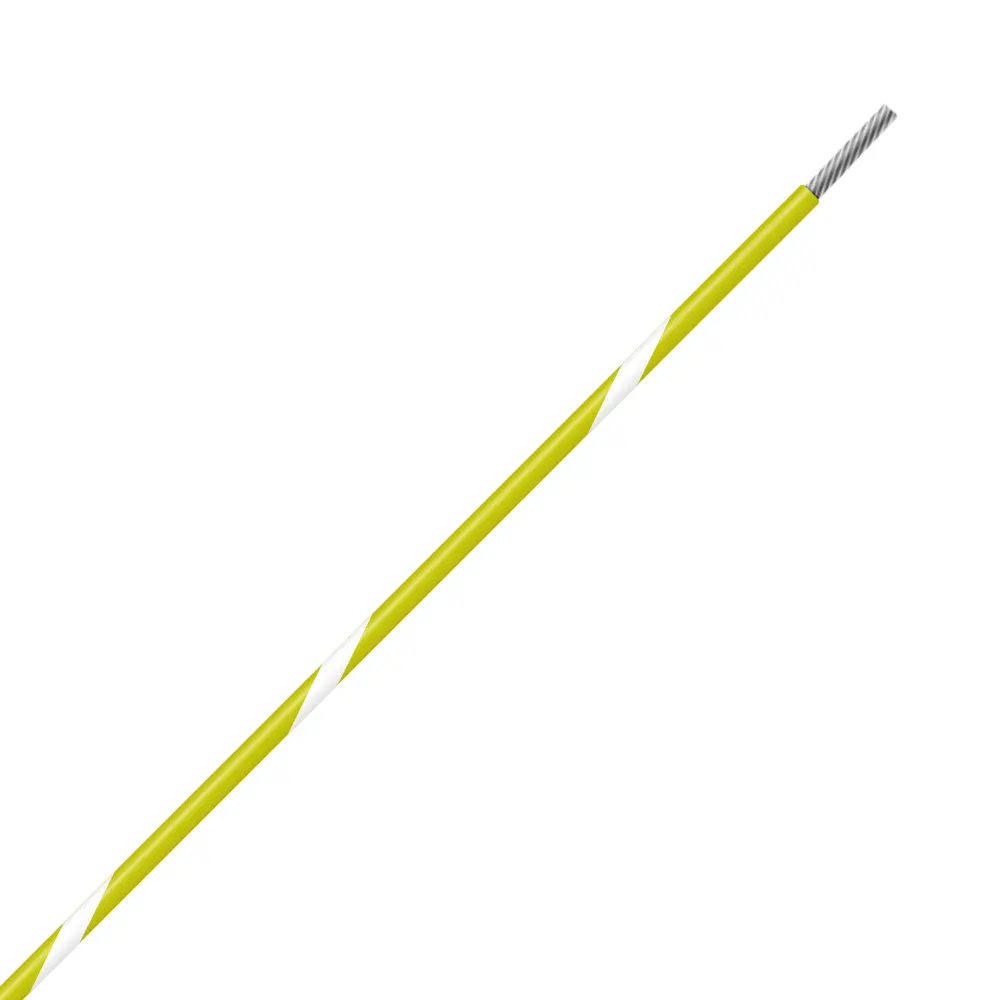 Yellow/White Wire Tefzel 14 AWG