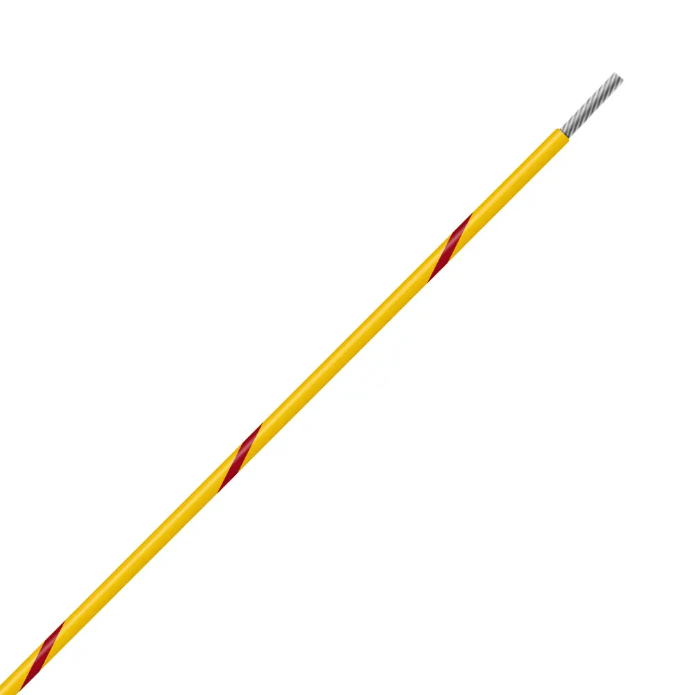 Yellow/Red Wire Tefzel 24 AWG