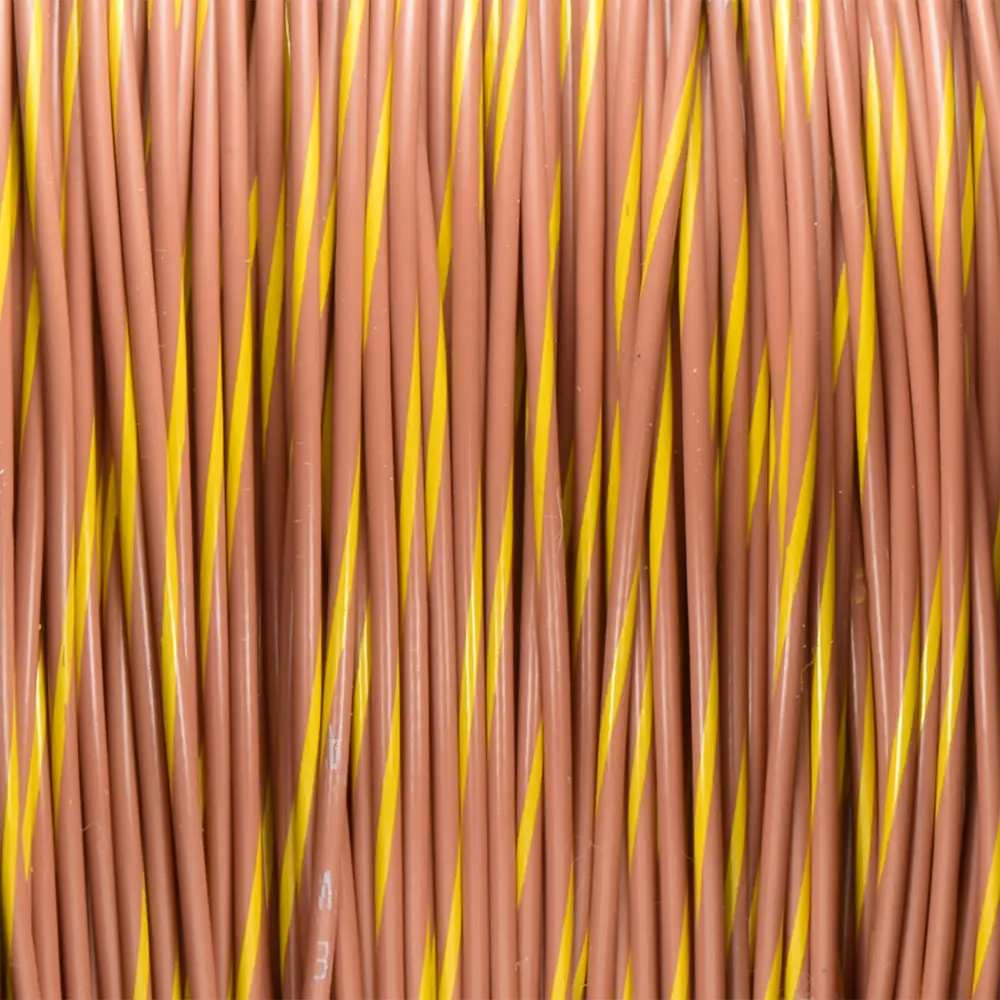 BROWN/YELLOW WIRE TEFZEL 20 AWG