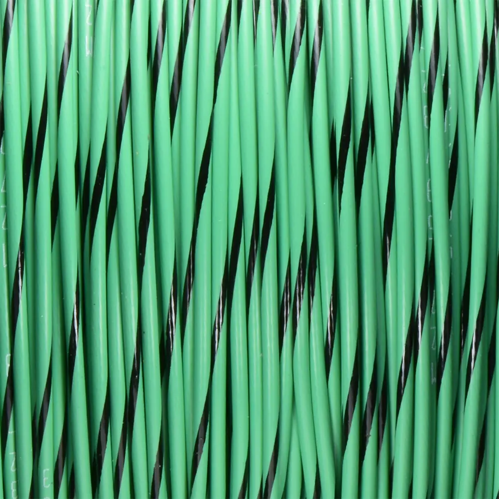 GREEN/BLACK WIRE TEFZEL 18 AWG