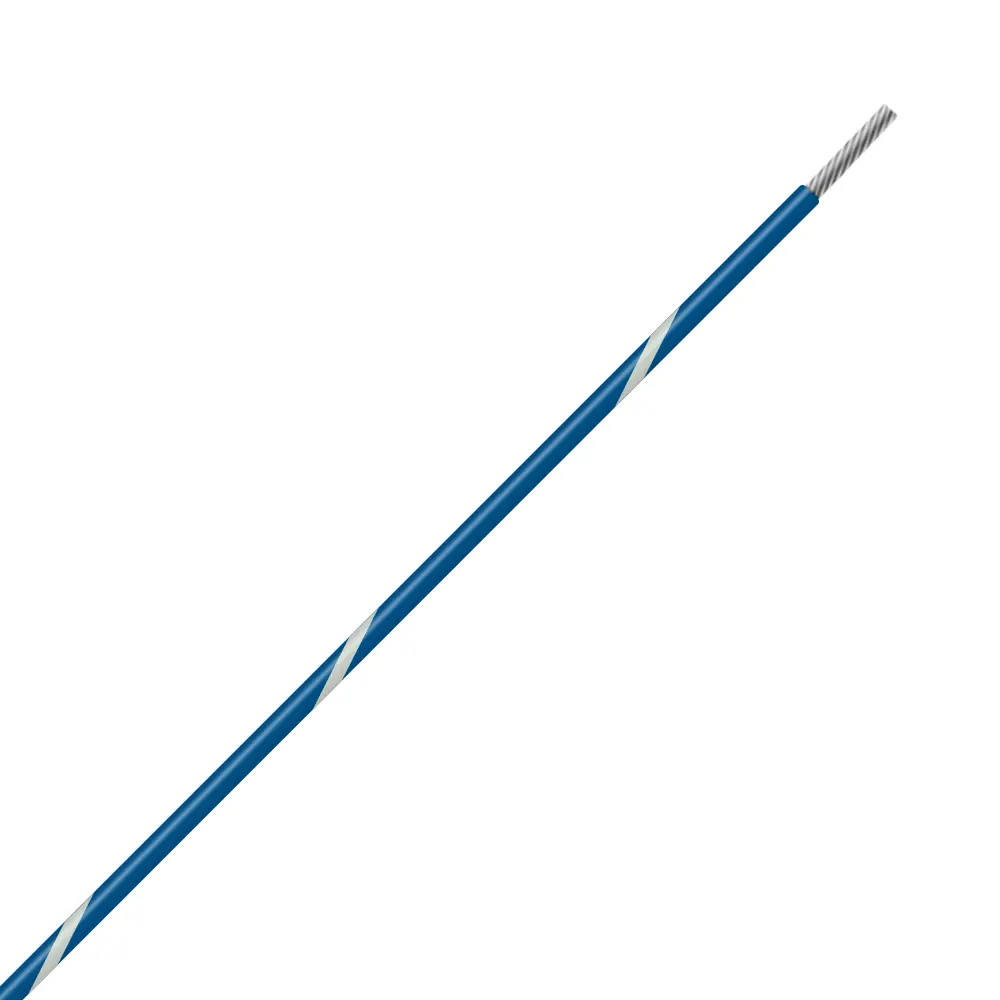 Blue/White Wire Tefzel 10 AWG