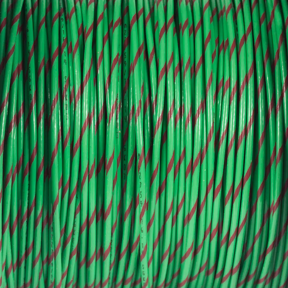 M22759/16-14-52 GREEN/RED WIRE TEFZEL 14 AWG
