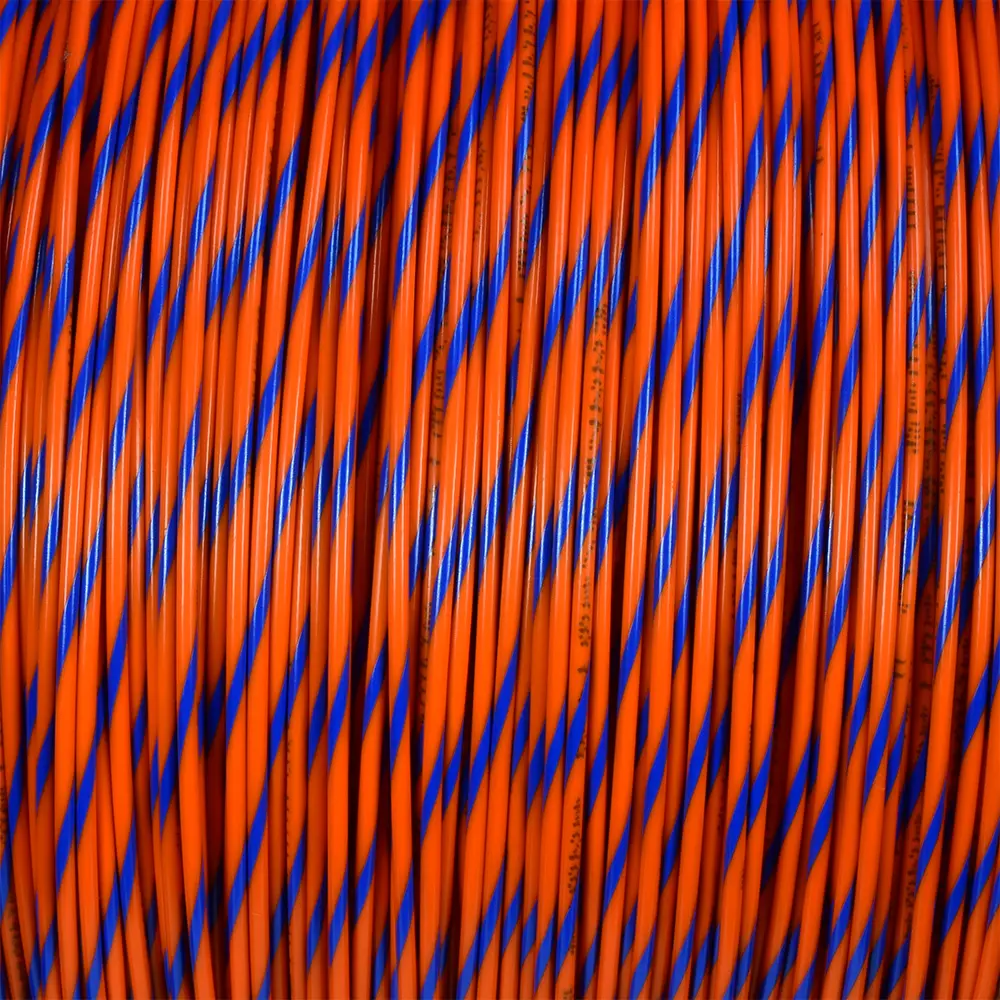 M22759/16-18-36 ORANGE/BLUE WIRE TEFZEL 18 AWG