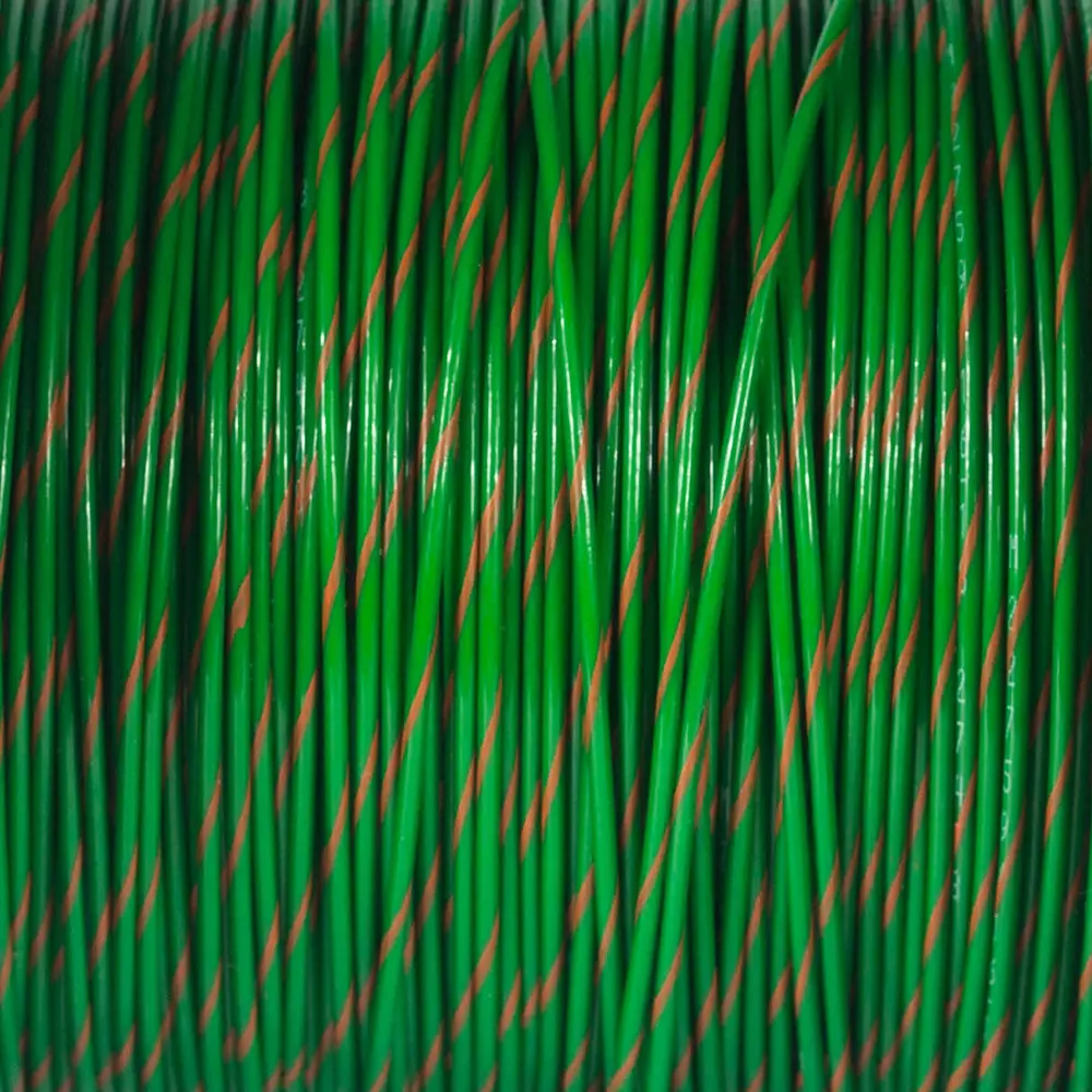 M22759/16-18-53 GREEN/ORANGE WIRE TEFZEL 18 AWG