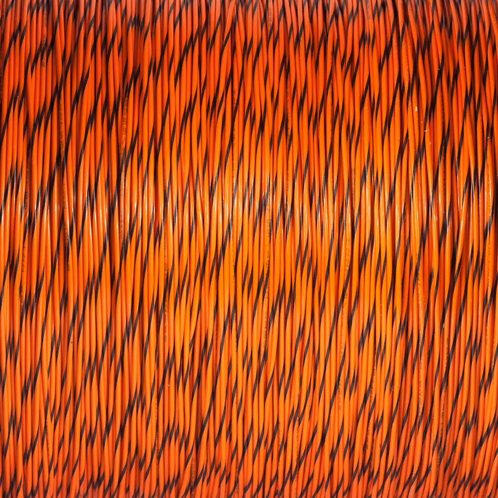 M22759/16-22-30 ORANGE/BLACK WIRE TEFZEL 22 AWG
