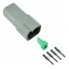 DT 4 Way Receptacle Kit Solid  Nickle 16-14