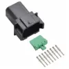 DT 8 Pin Receptacle Conn Kit Nickle 16-14 Solid