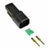 Deutsch DT 2 Way Recptacle Kit Solid Gold Black