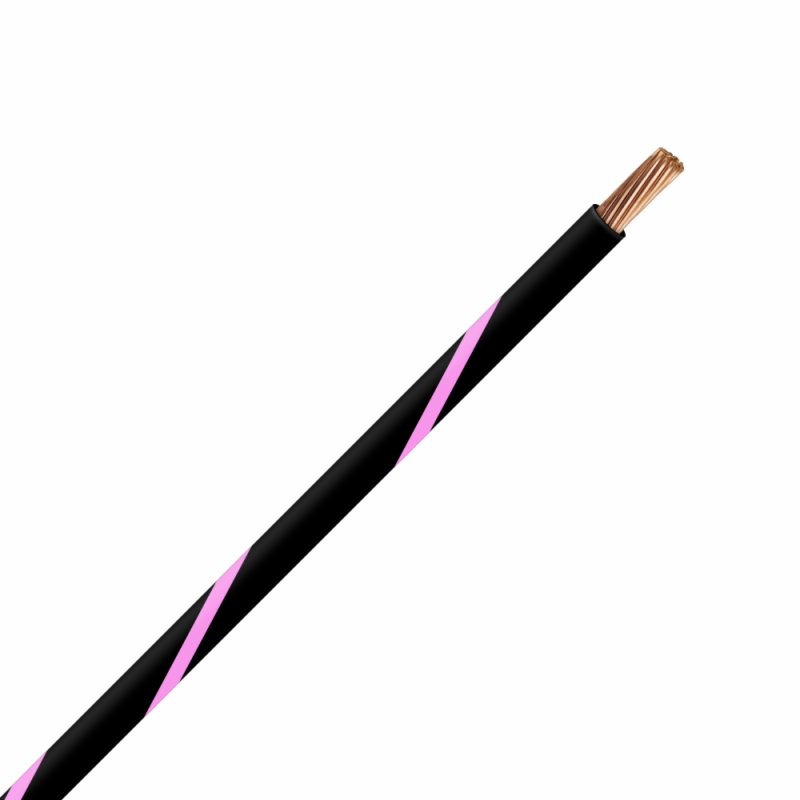 TXL 12 BLACK/PINK STRIPED WIRE