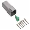 DT 6 Way Receptacle Kit Stamped Nickle