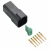 DT 6 Way Kit Solid Gold 16-14 Black Recep