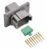 DT 8 Way Flancged Solid Gold 16-14 Recep