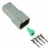 DT 4 Way Receptacle Assy Stamped Nickle