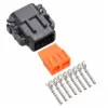 DTM 8 Way Plug Kit Nickle Stamped Black
