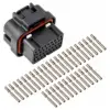 34 WAY, KEY 1 KIT, SOLID CONTACTS, NICKEL