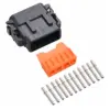 DTM 12 Way Plug Kit Nickle Solid Black