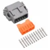 DTM 12 Way Plug Kit Nickle Solid SB