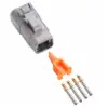 DTM 4 Way Plug Kit Gold Solid