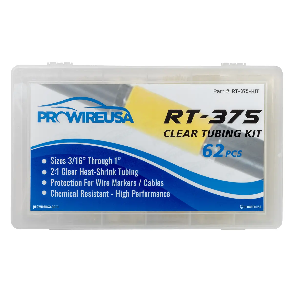 RT-375 Clear Tubing Kit 62PCS - RT-375-KIT, image 1 of 4