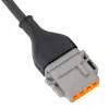 DTM,12 Way, Straight, Rubber Boot - RBT-DTM12, image 2 of 3