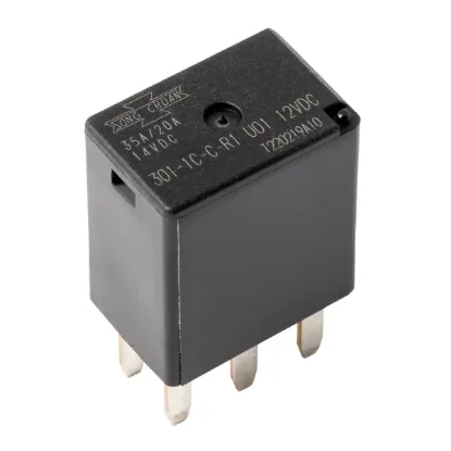 35 Amp SPDT,5 Pin,12 VOLT Relay ISO 280 Mini ,RESISTOR - 301-1C-C-R1-U01-12VDC, image 1 of 2