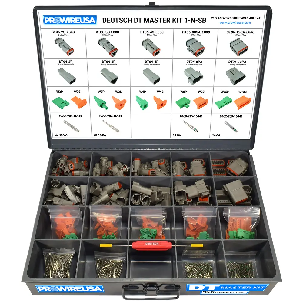 DT Master Kit Nickel Solid Shrink Boot - DT-MASTER-KIT-1-N-SB, image 1 of 2