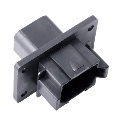 REC, 8P, BLK, E, Flange, A - DT04-08PA-CL06, image 1 of 2