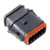 PLG, 12P, BLK, E,Seal RET,ENH Key,XCAP,A - DT06-12SA-CE12, image 1 of 2