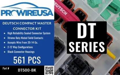 Deutsch DT Mini Master Kit Black - DT500-BK, image 1 of 2