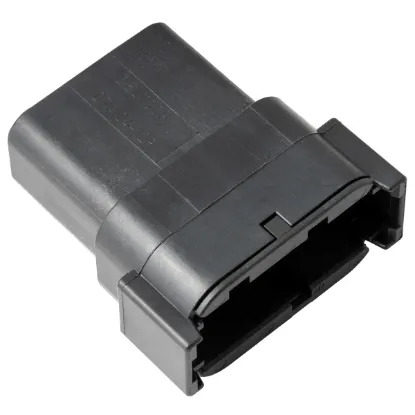 REC, 12P, BLK, N, B - DTM04-12PB, image 1 of 2