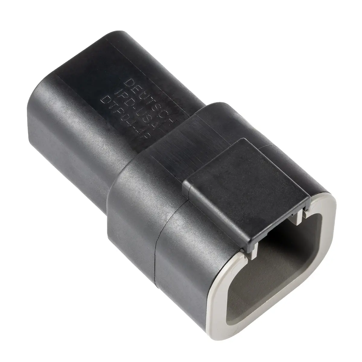 DTP04-4P-E004 Black Receptacle Housing, image 1 of 2