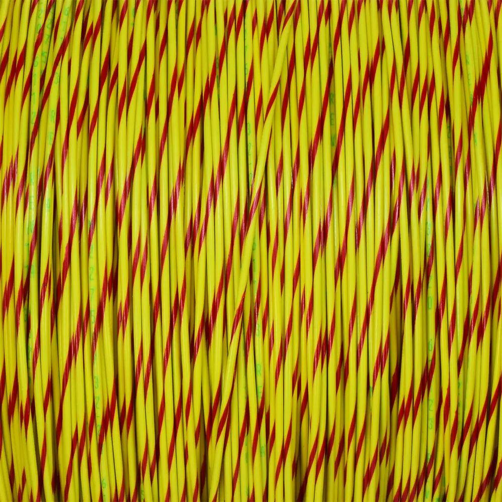M22759/32-20-42 Yellow/Red BTF Stripe - M22759/32-20-42-PRSP, image 1 of 2
