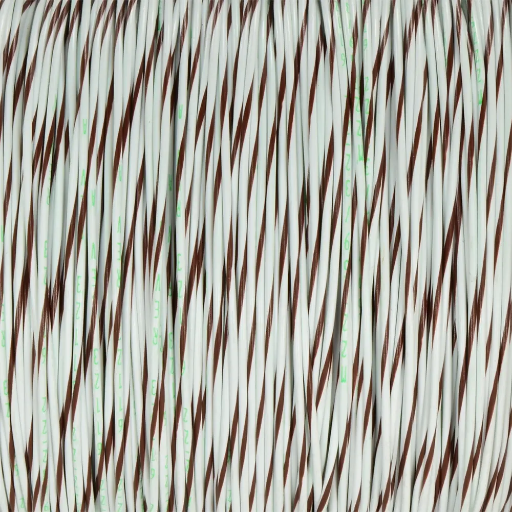 M22759/32-22-91 White/Brown BTF Stripe - M22759/32-22-91-PRSP, image 1 of 2