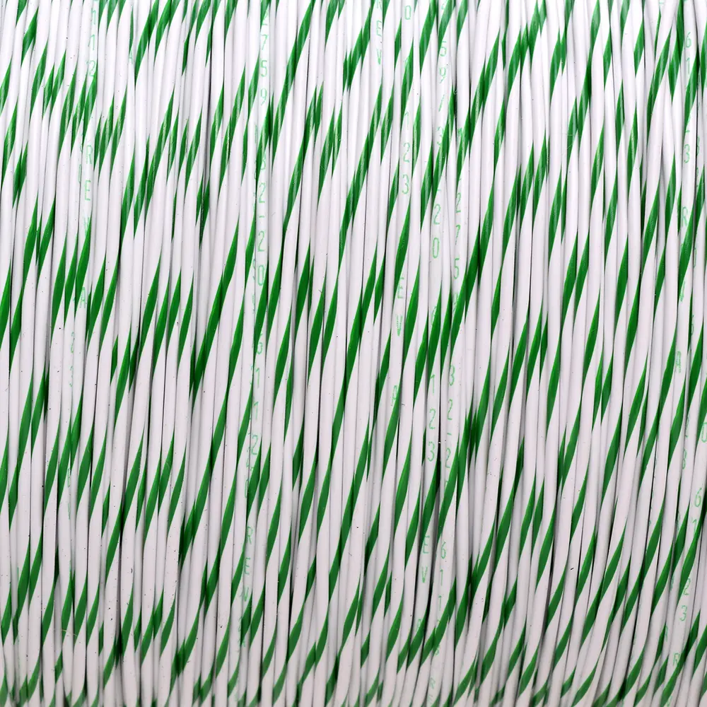 M22759/32-24-95 White/Green BTF Stripe - M22759/32-24-95-PRSP, image 1 of 2