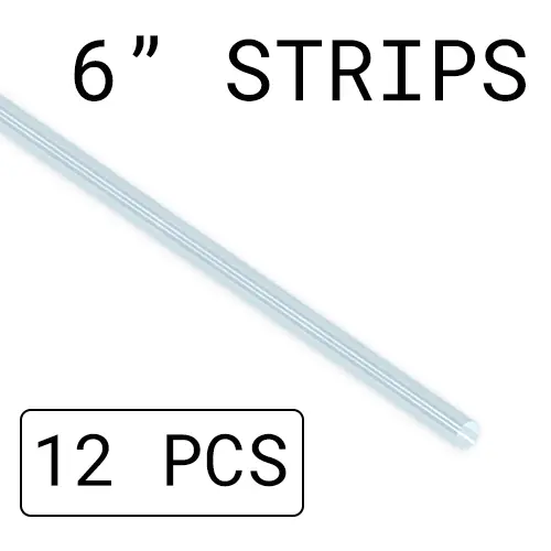 1/4", Clear, Refill, 12 X 6in PCS - 1/4-CLR-RF