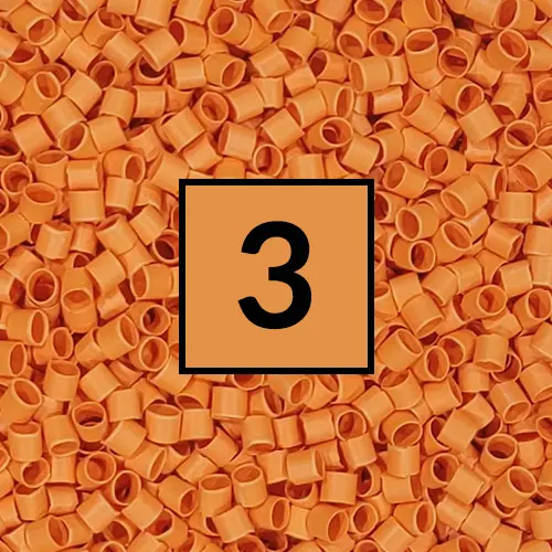 1/8" Orange IDENT Refill 250PCS - 125-ORANGE-250
