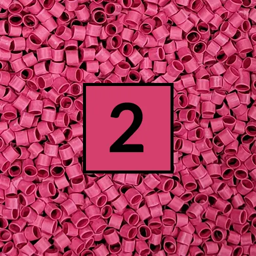 1/8" Red IDENT Refill 250PCS - 125-RED-250