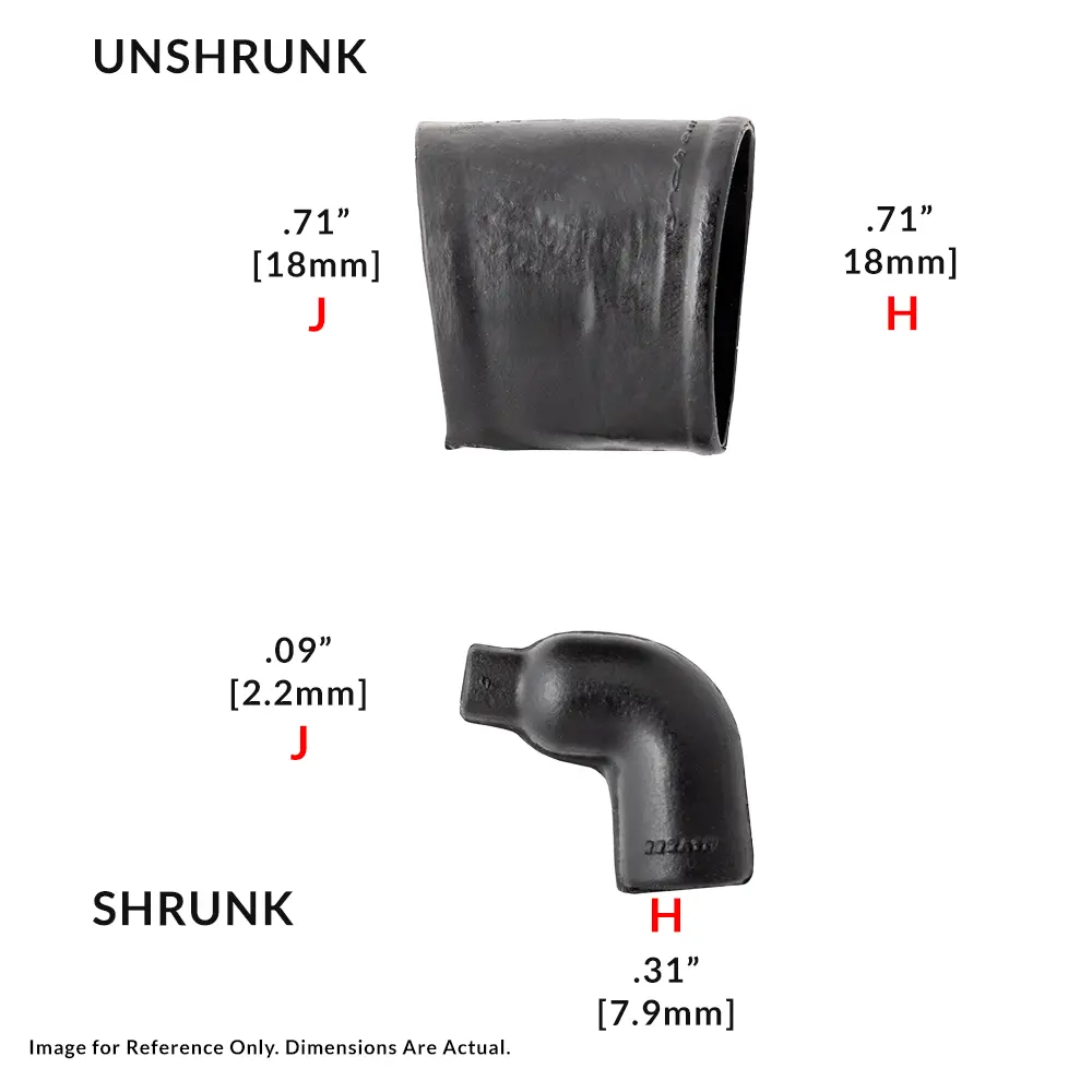 NON Lipped 90° Lipped Boot G06 MOD - 222A111-25-G06-0